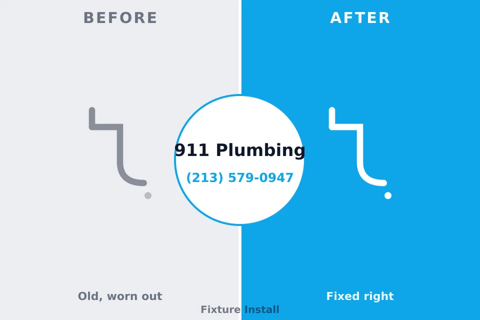Before and after: plumbing repair Dieterich, IL